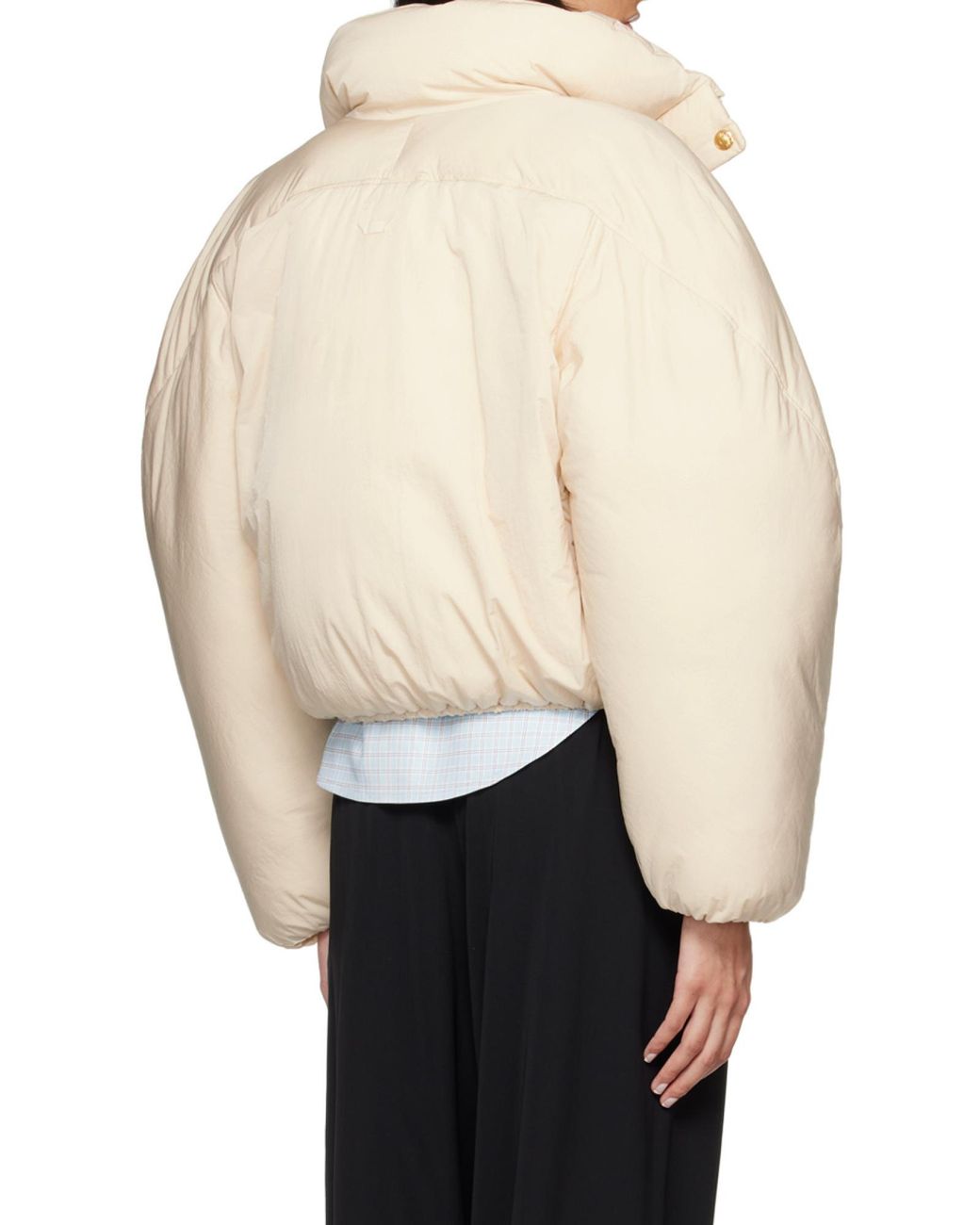 Jacquemus Natural Funnel Neck Padded Jacket