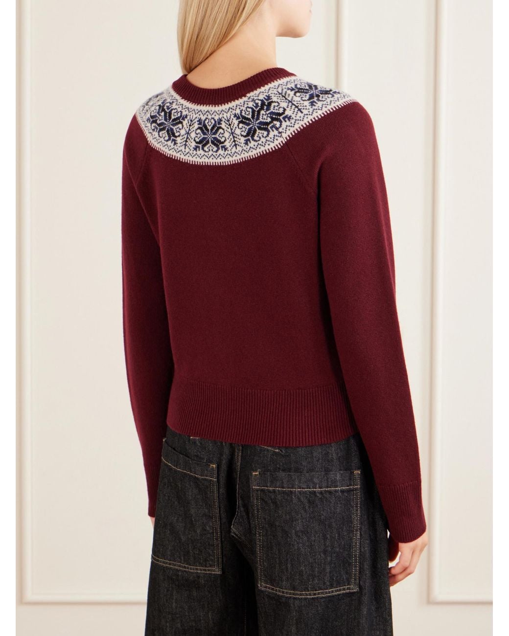 Nili Lotan Red Cashmere Cardigan