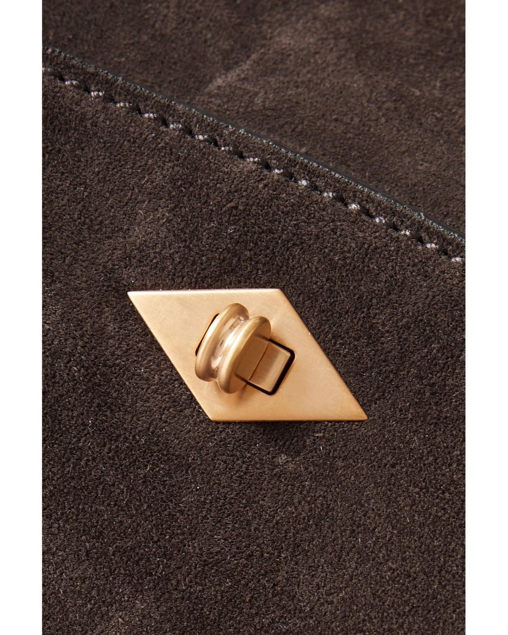 Metier Brown Medium Suede Tote