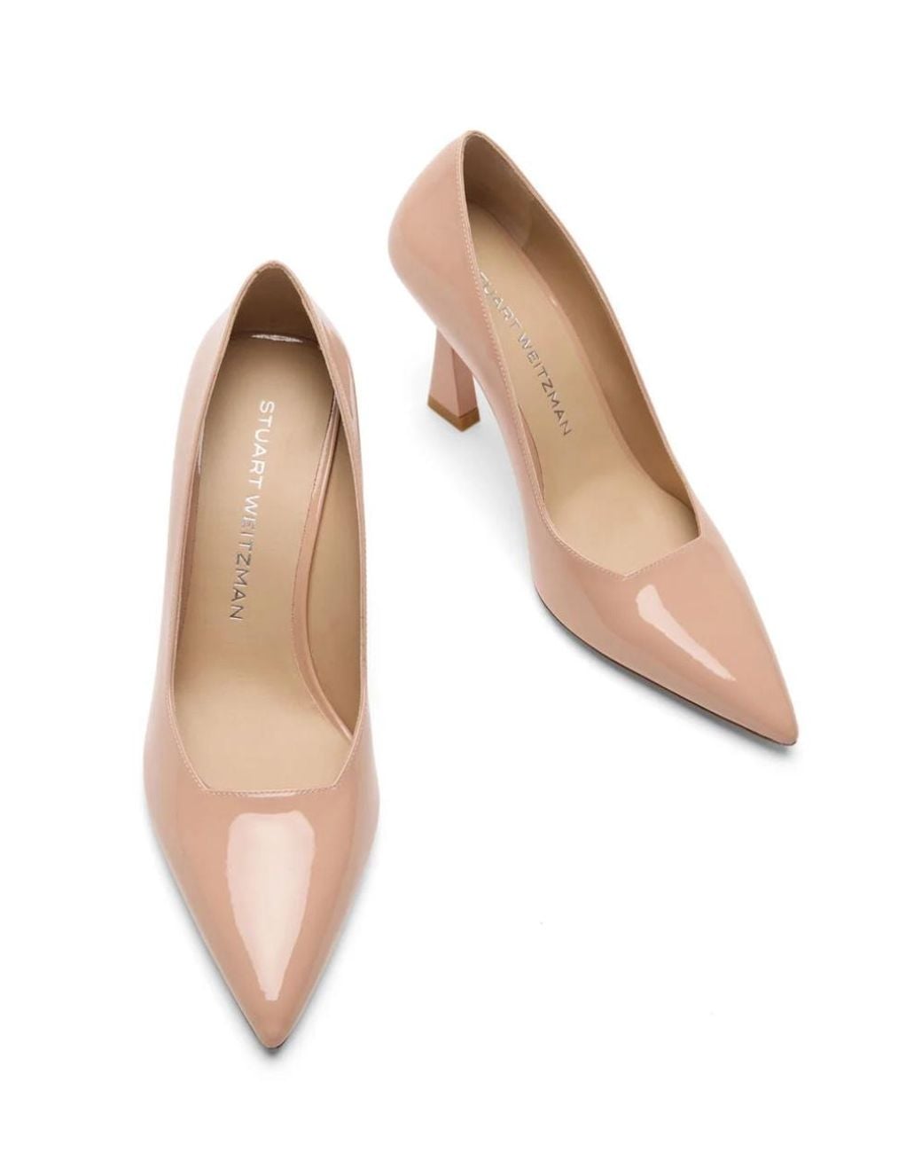 Stuart Weitzman White Vinnie 85 Pump