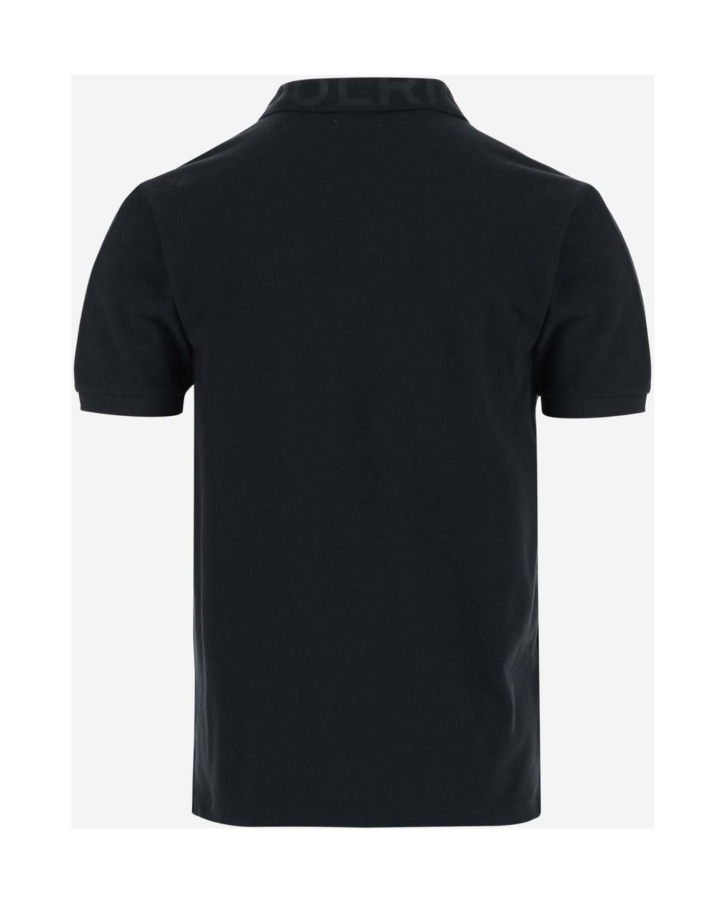Woolrich Black Logo Printed Straight Hem Polo Shirt for men