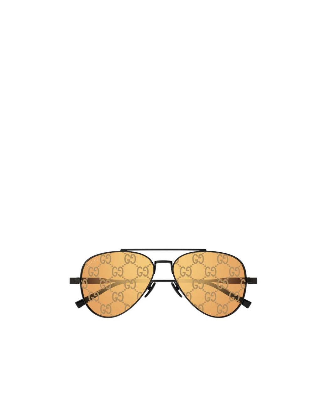 Gucci Metallic Eyewear Pilot Frame Sunglasses for men