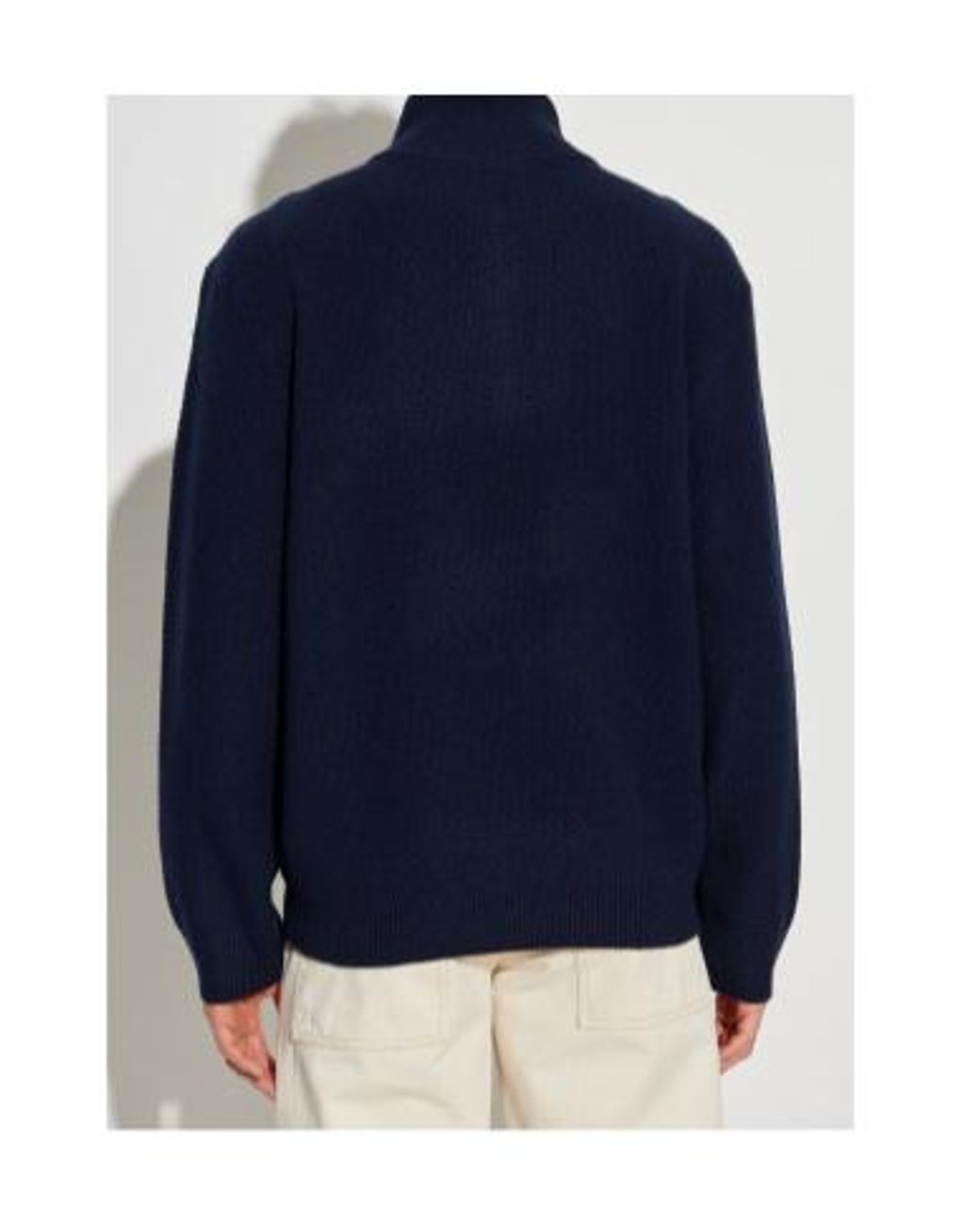 A.P.C. Blue Turtleneck Knitted Jumper for men
