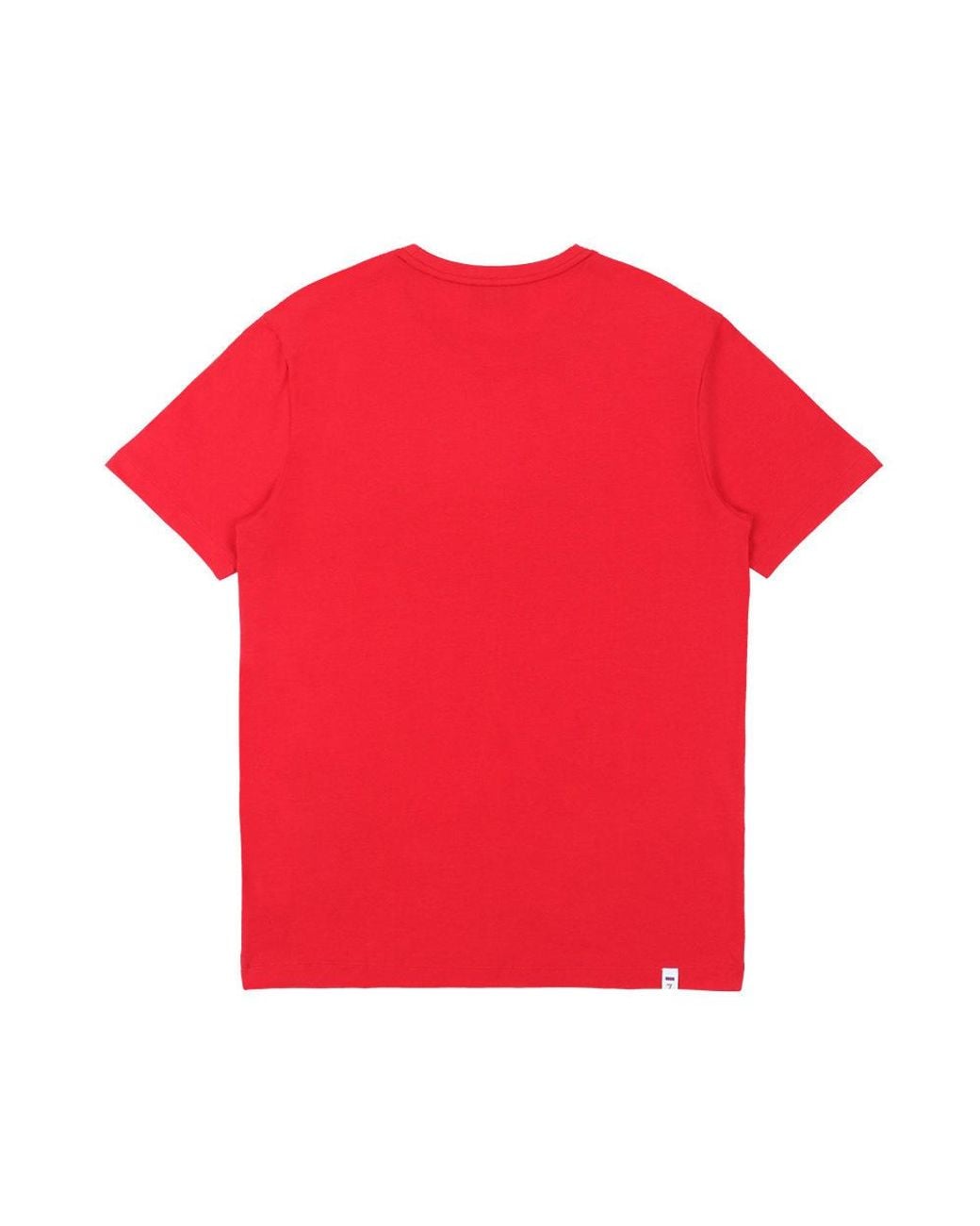 EA7 Red Logo T-Shirt With Round Neck for men