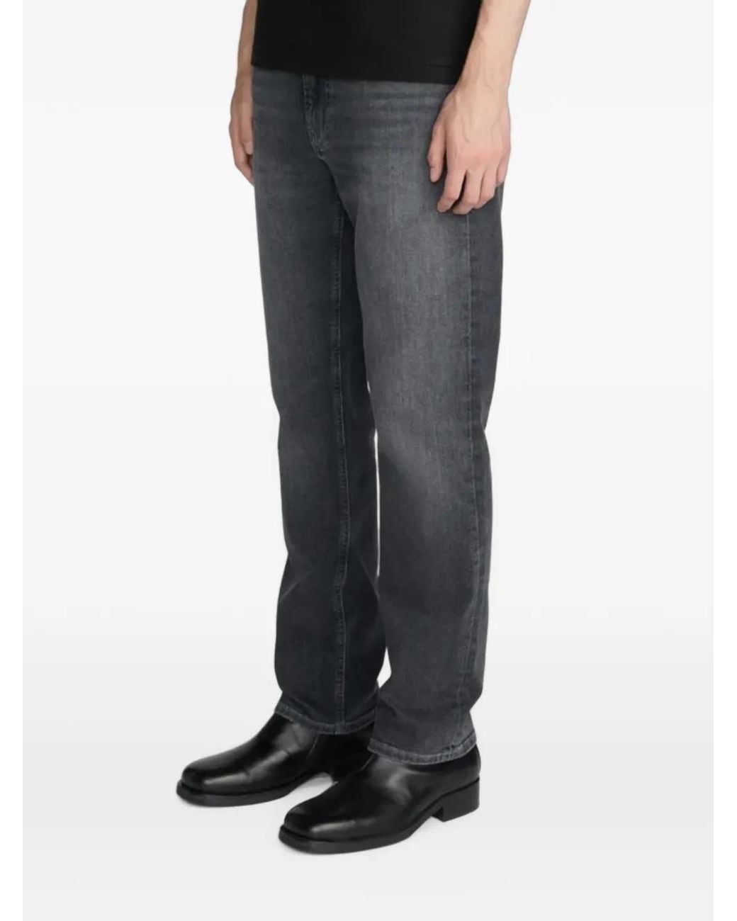 FRAME Blue Belt-Loop Pocket Jeans for men