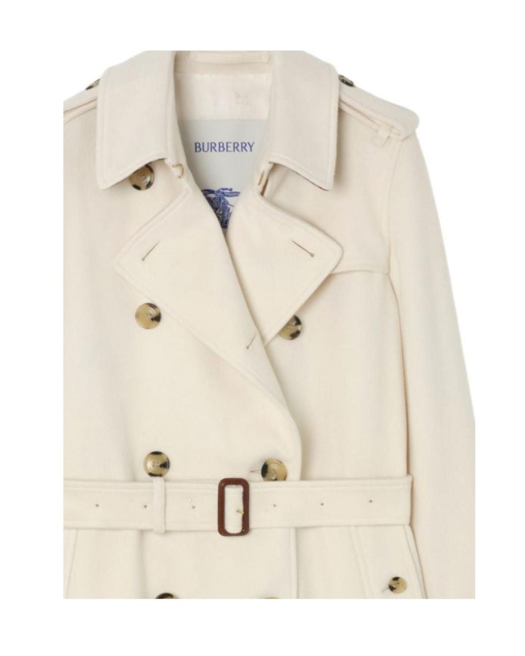 Burberry Natural Cashmere Kensington Trench Jacket