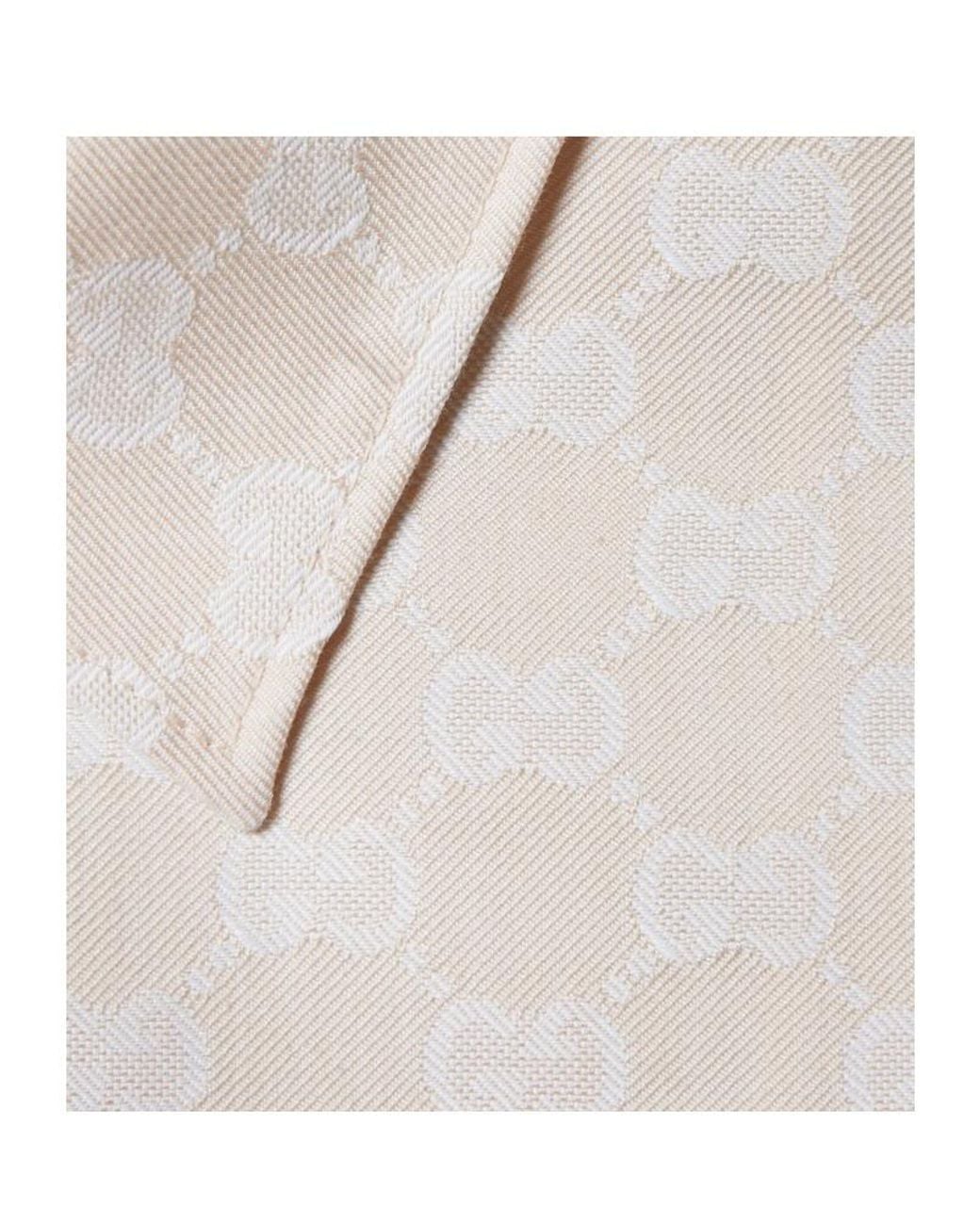 Gucci White Gg Cotton Gabardine Shirt