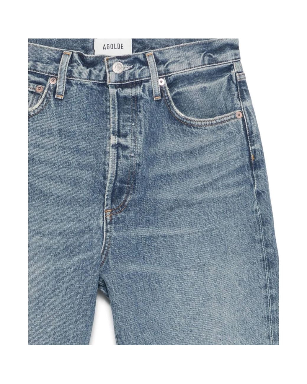 Agolde Blue 90S Denim Shorts