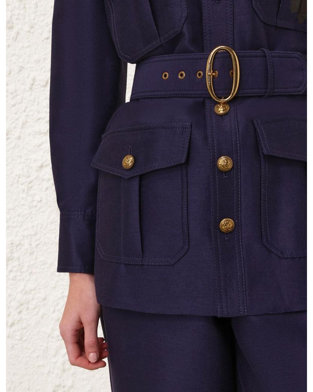 Zimmermann Blue Hypnotic Utility Jacket