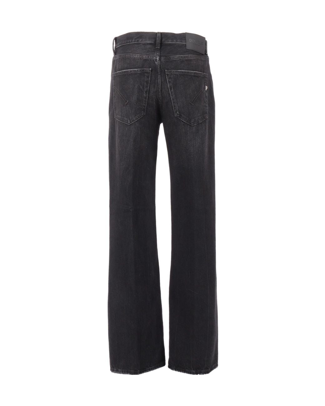 Dondup Black Jacklyn Wide-Leg Jeans