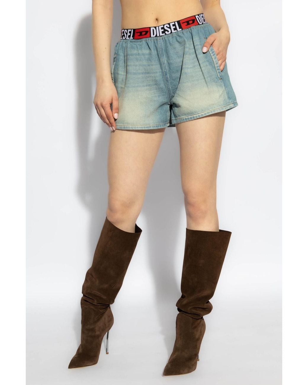 DIESEL Blue De-Skep-S Denim Shorts