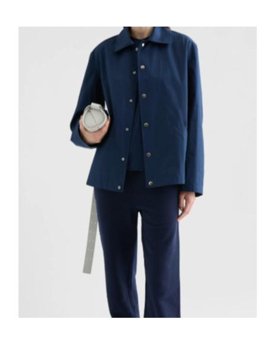 Jil Sander Blue Button-Up Jacket