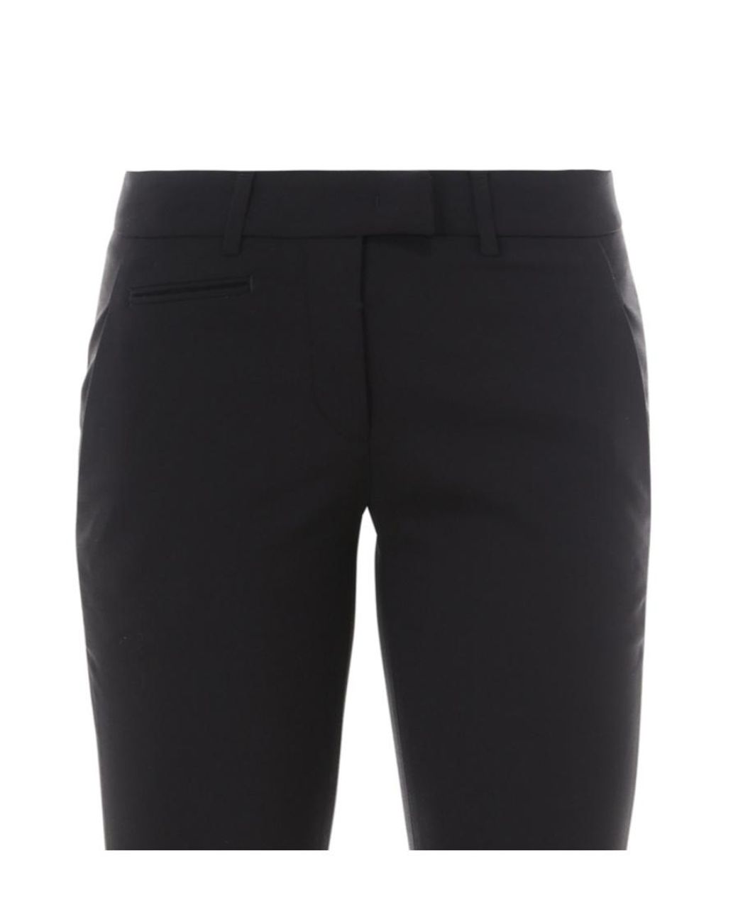 Dondup Black Straight Casual Pants
