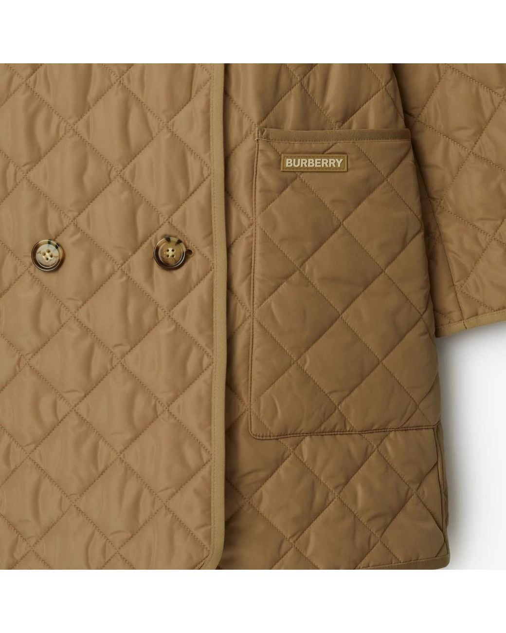 Burberry Natural Quilted Coat