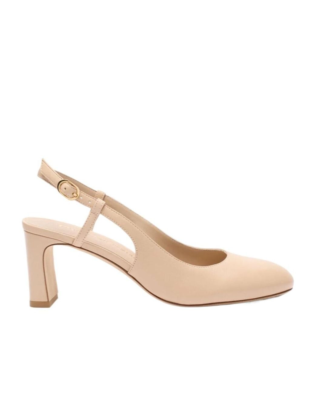 Stuart Weitzman Natural Babette Slingback 60