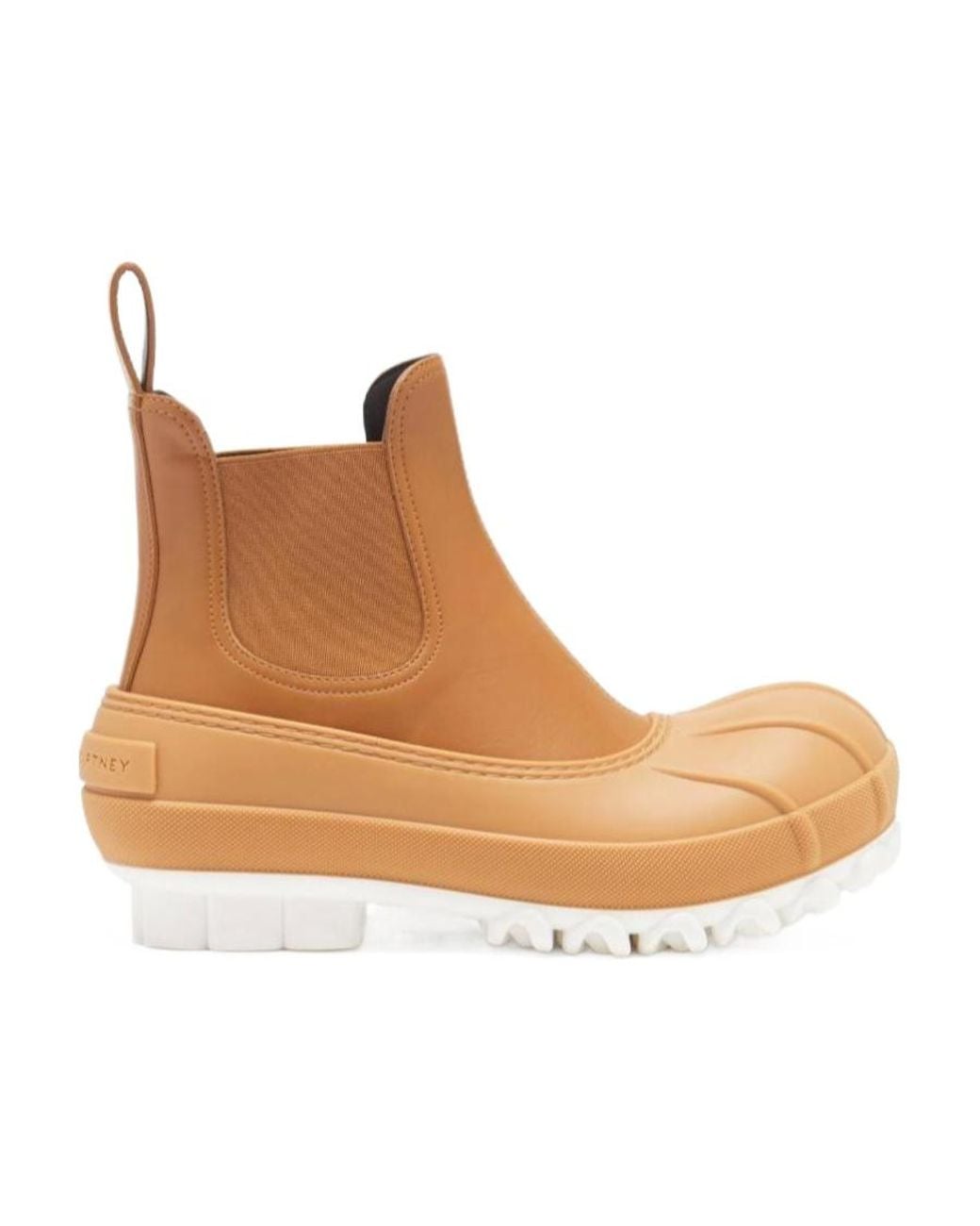 Stella McCartney Brown Duck City Chelsea Boots