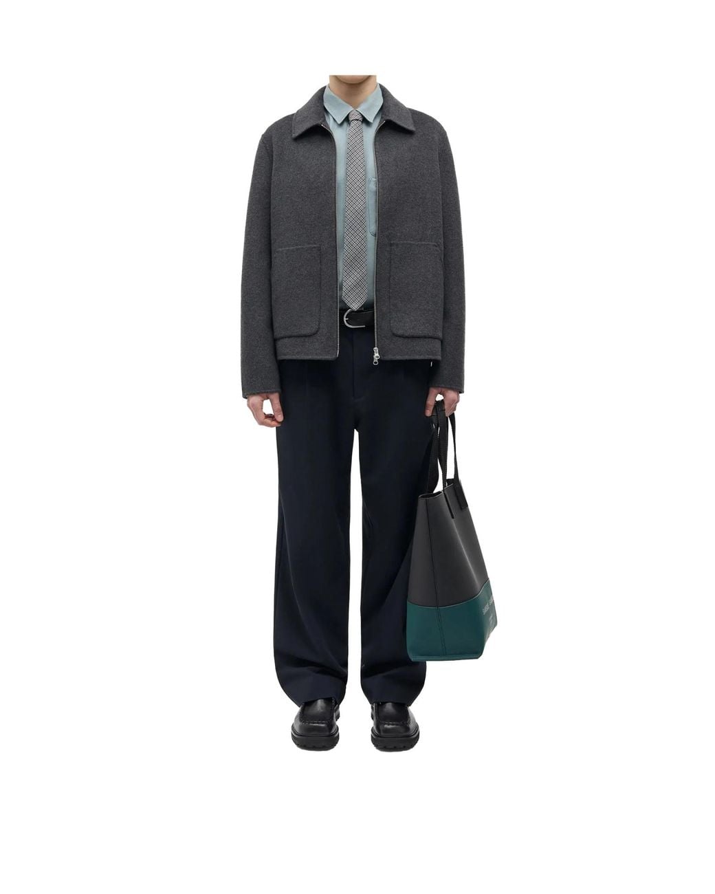 Samsøe & Samsøe Black Point Collar Zip Jacket for men