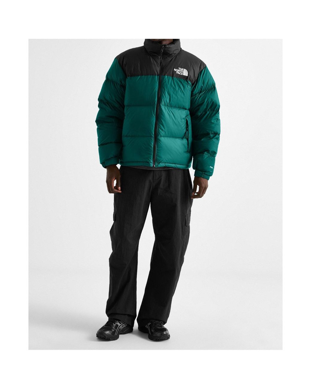 The North Face Green Short Cropped Down Jacket for men