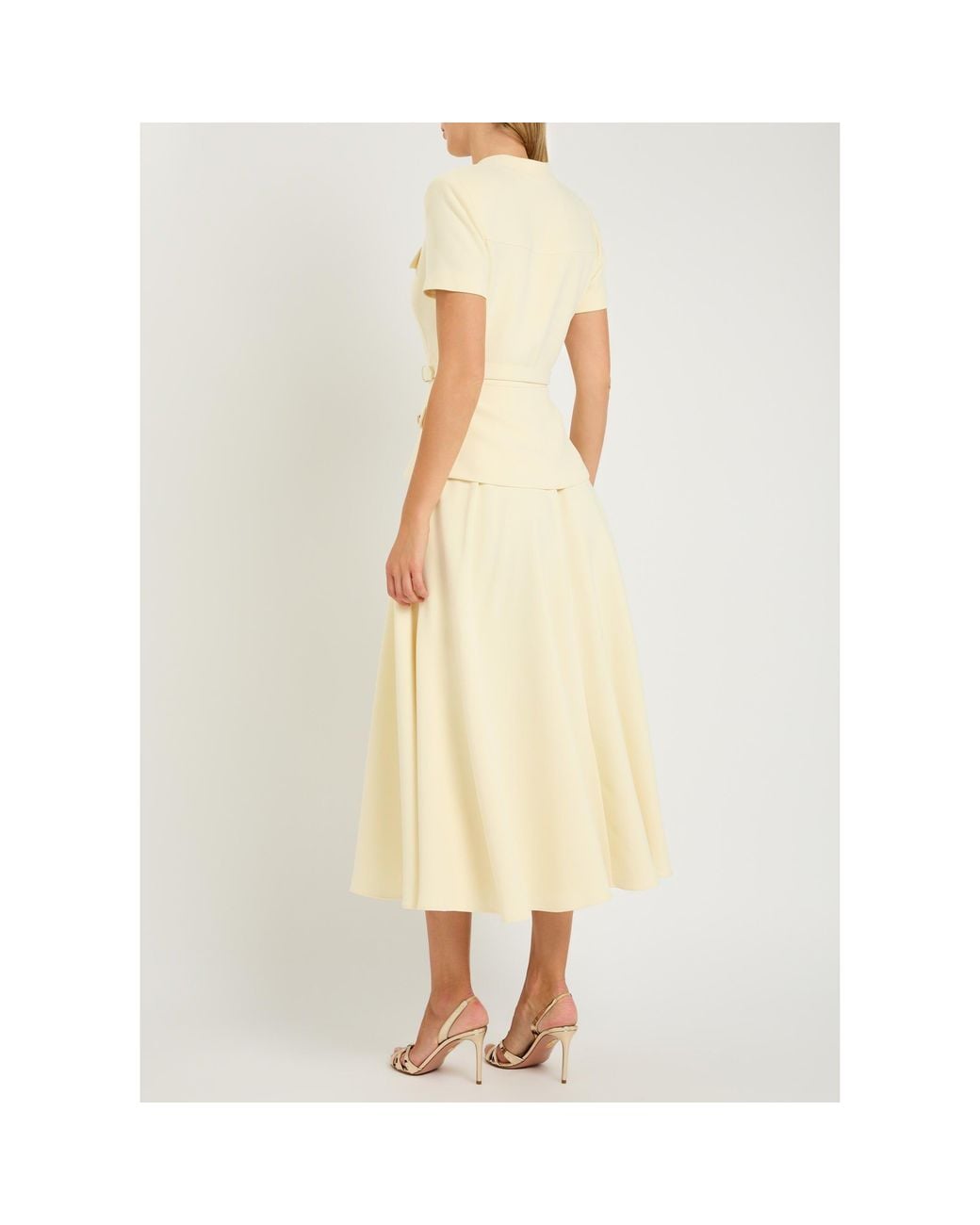 Self-Portrait Metallic Pearl Belted Dress