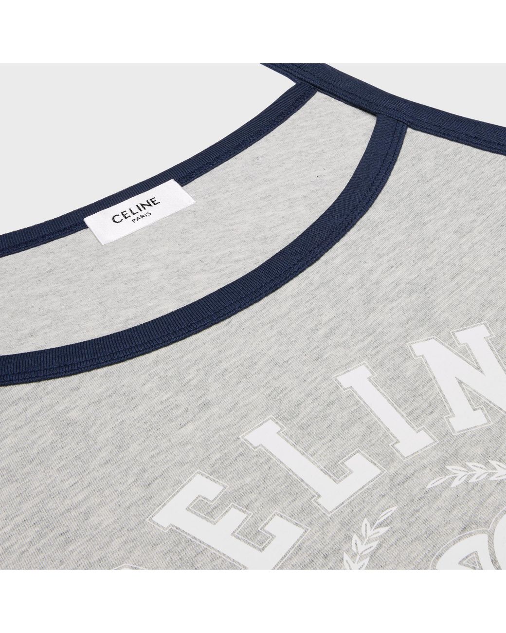【あいにゃん】CELINE ストライプ タンクトップ(タグ付)購入レシート Celine Tank Top in Blue | Lyst