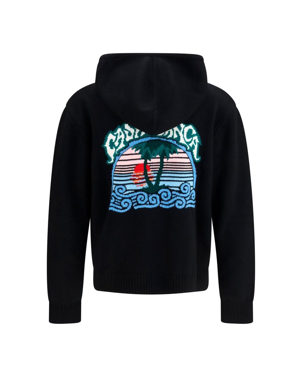 Casablanca Blue Zip-Up Hoodie for men