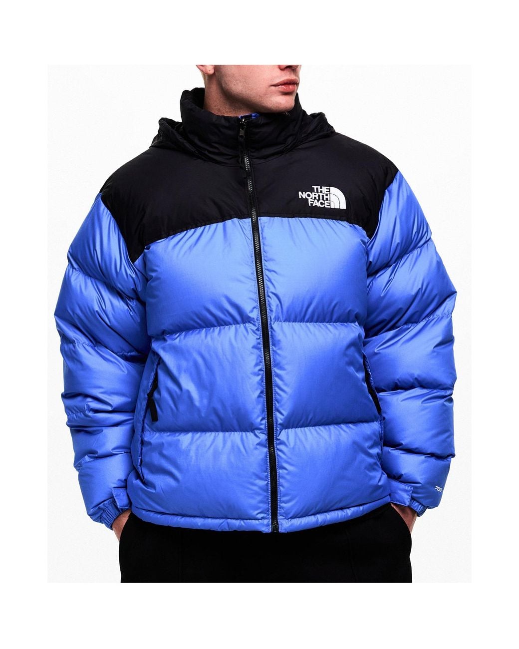 The North Face Blue Windproof And Warm Down Jacket for men