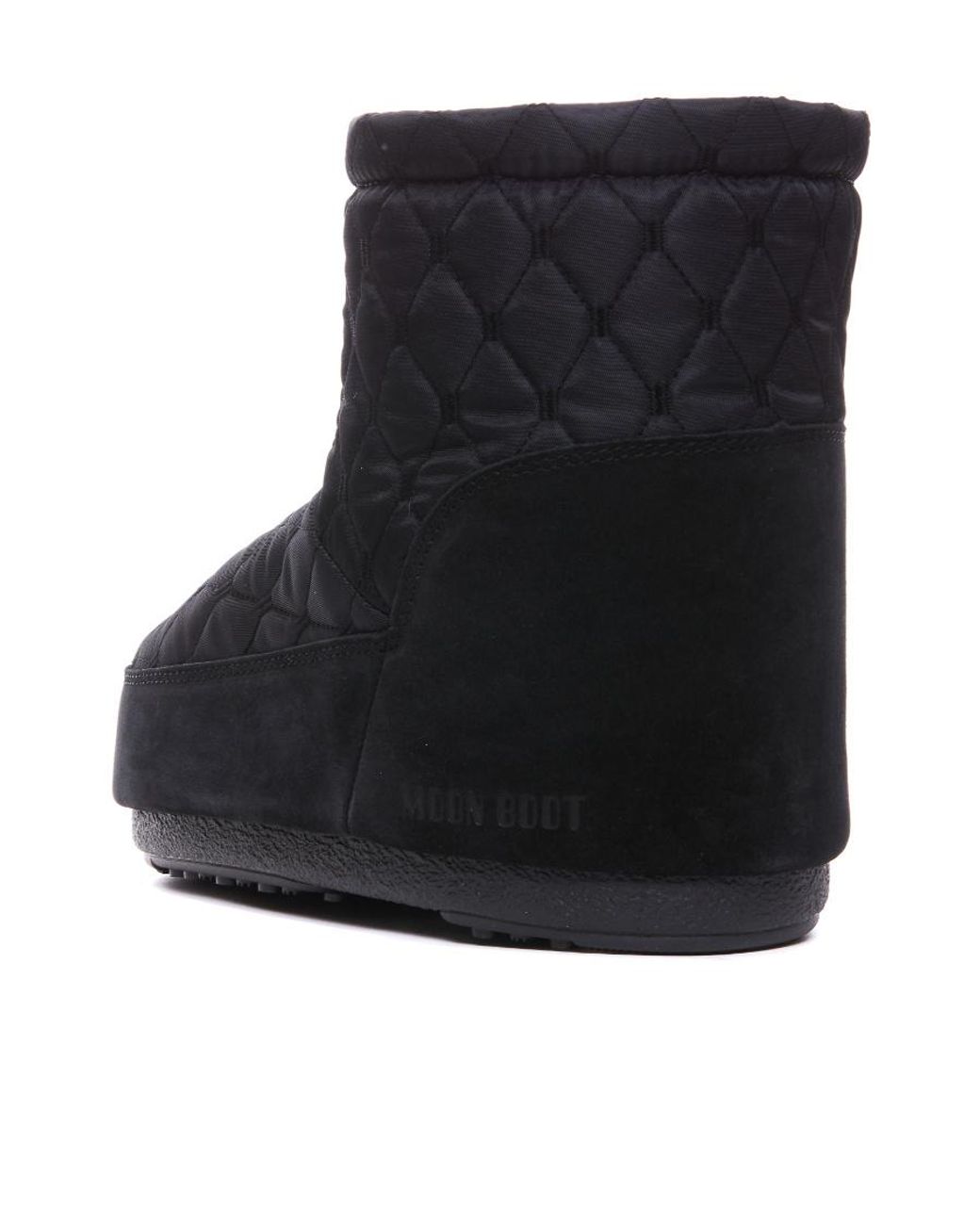Moon Boot Black Icon Low Quilted Boots