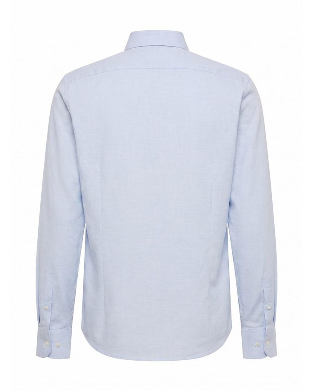 Peserico Blue Curved Hem Shirt for men