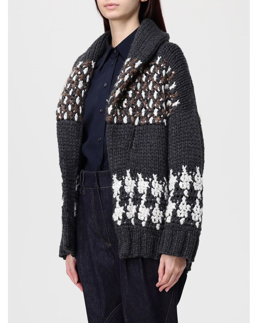 Brunello Cucinelli Black Cardigans