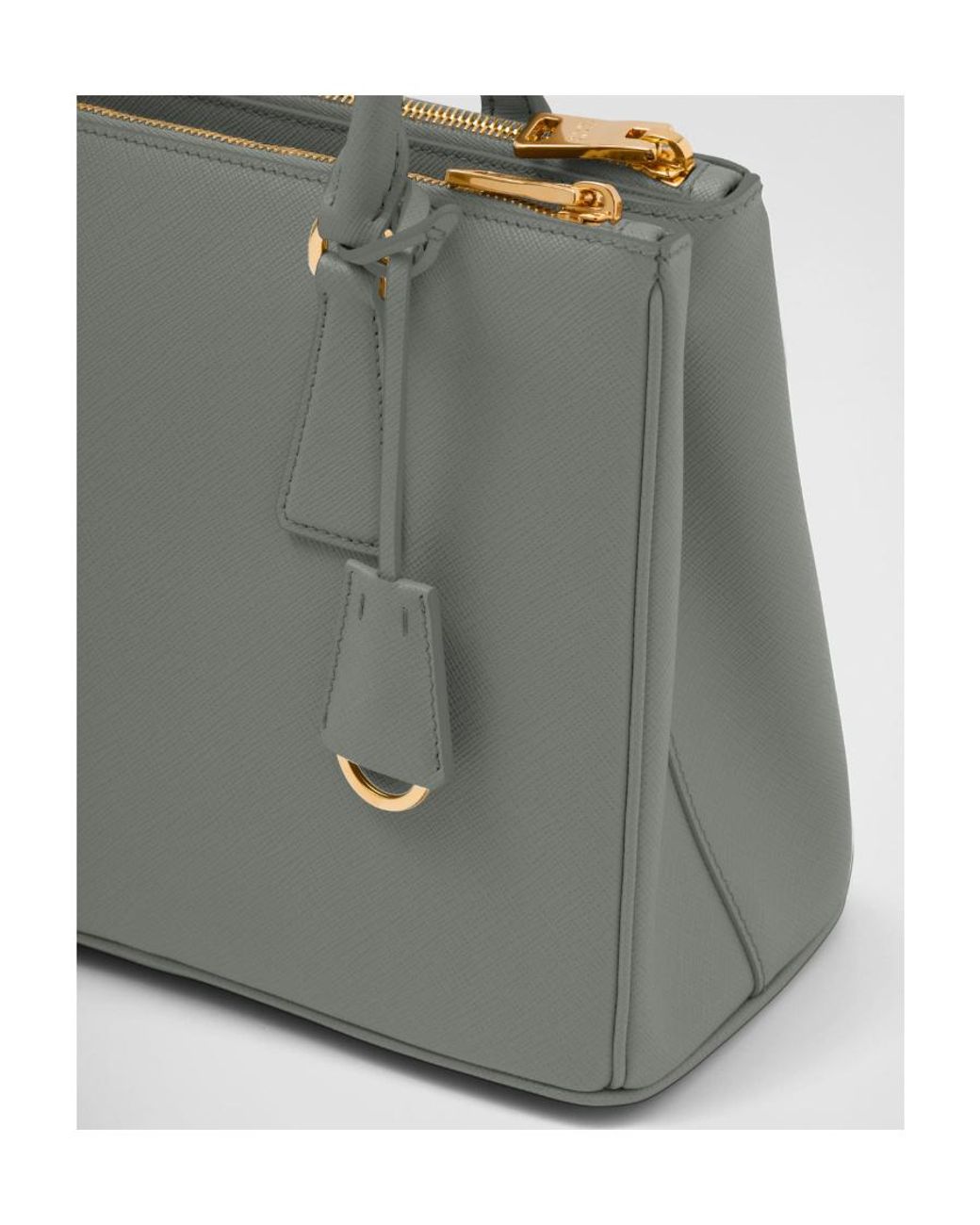 Prada Gray Galleria Medium Saffiano Leather Bag