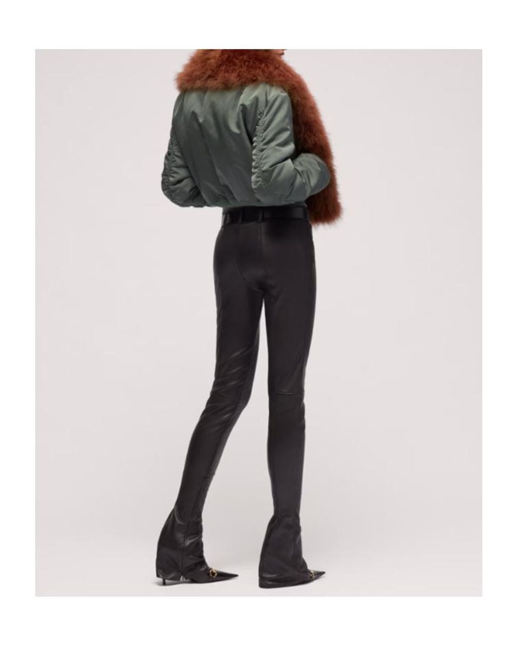 Gucci Brown Heavy Silk Duchesse Bomber Jacket