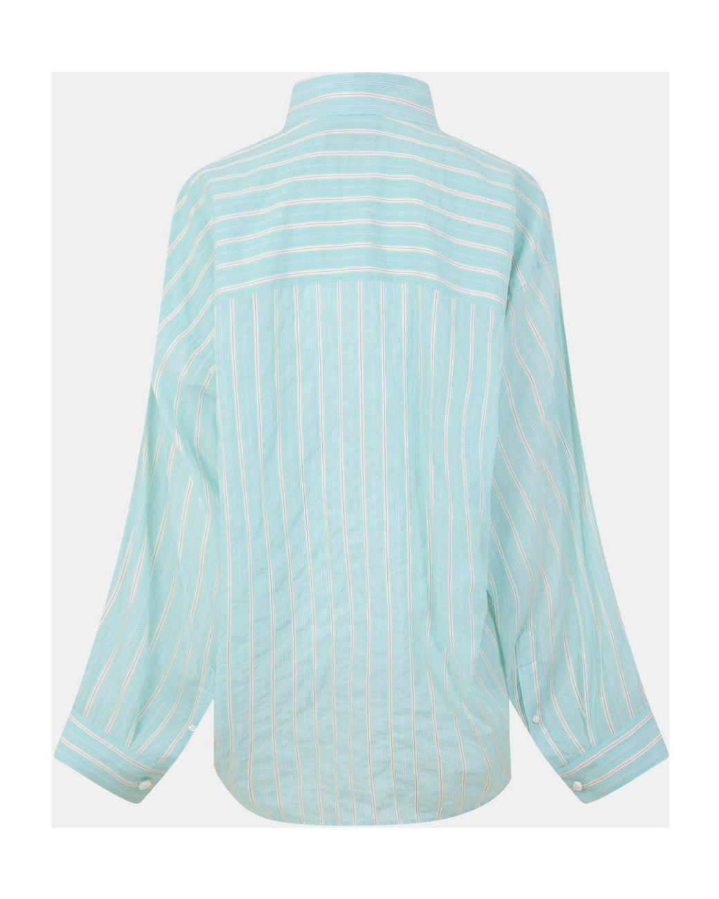 Balenciaga Blue Classic Striped Shirt