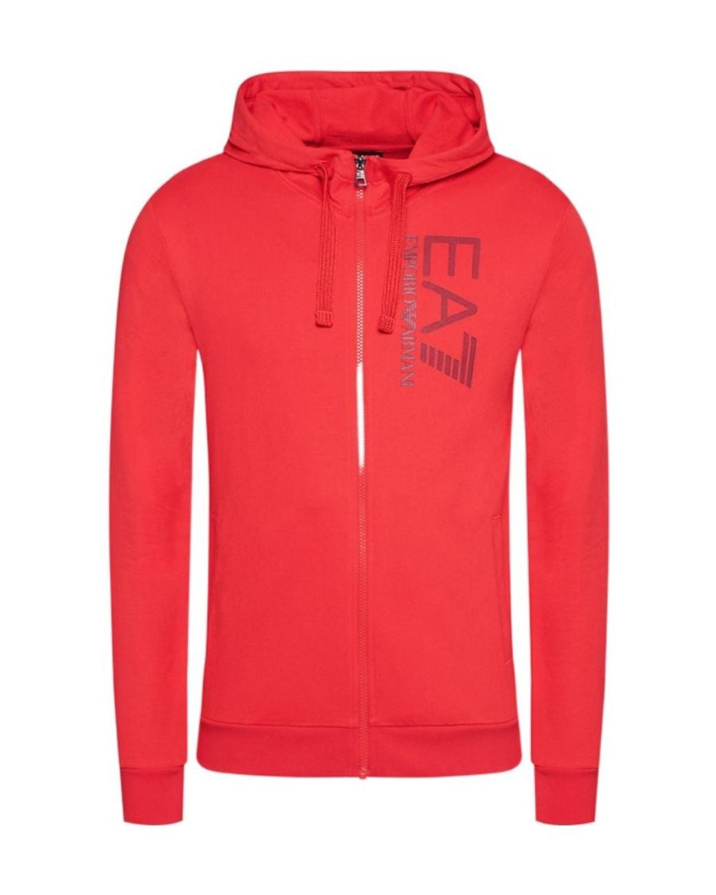 EA7 Red Logo And Hat Casual Jacket for men