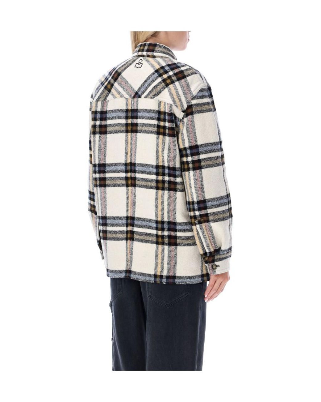 Isabel Marant Gray Isabel Marant Étoile Every Checked Padded Jacket