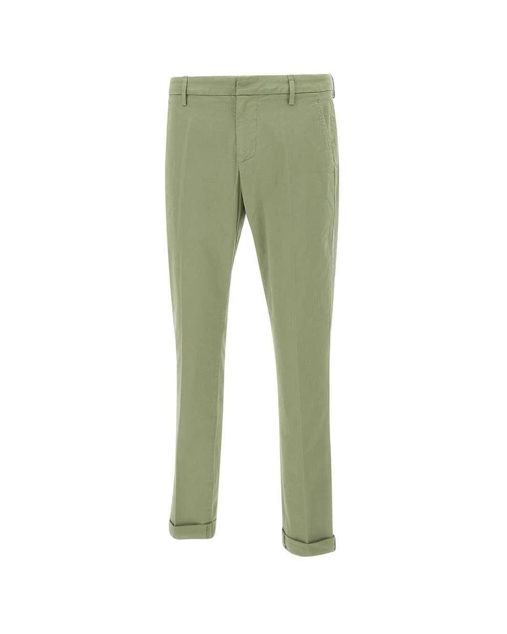 Dondup Green Gaubert Slim-Fit Pants for men