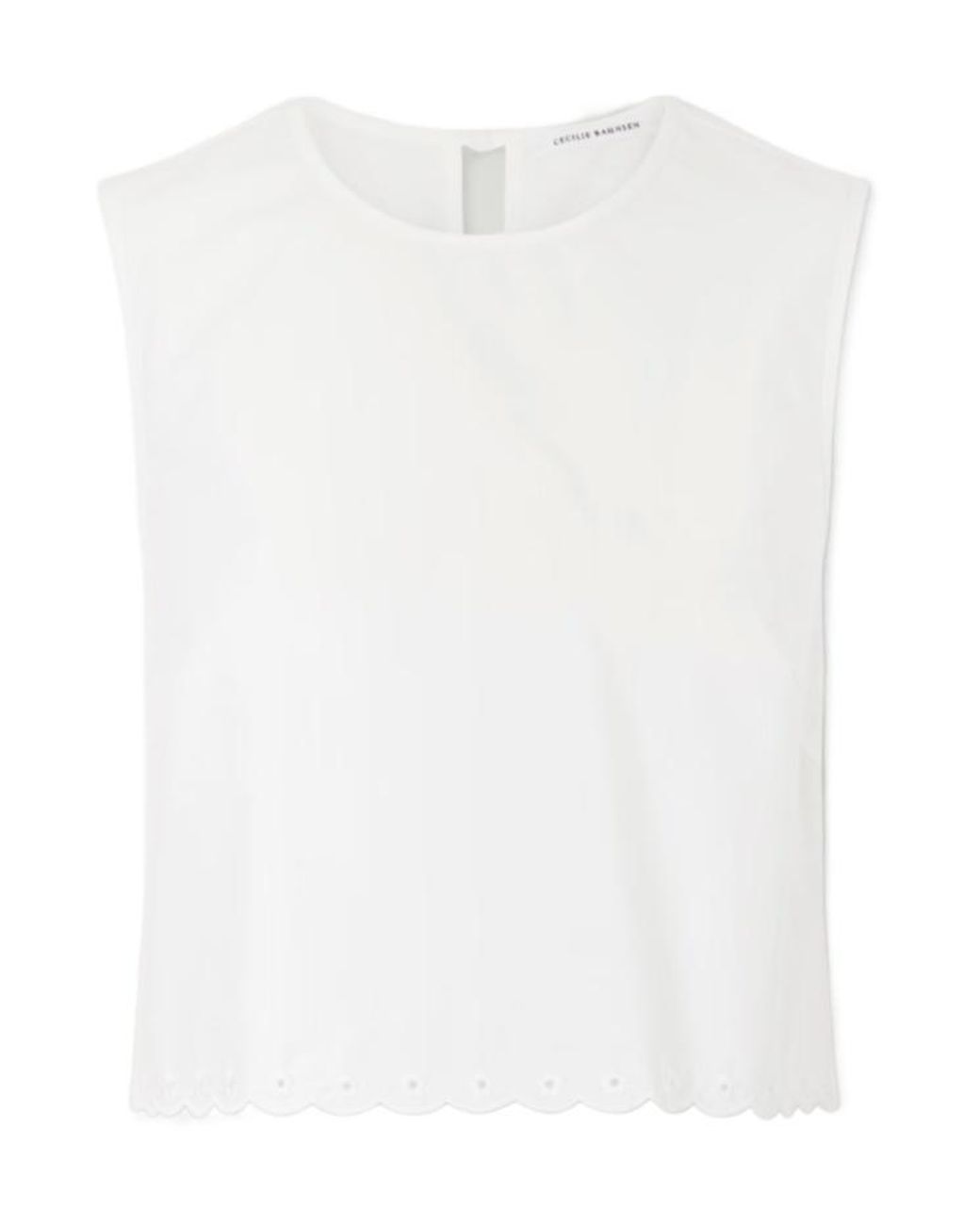 CECILIE BAHNSEN White Cbdeeba Broderie-Anglaise Top