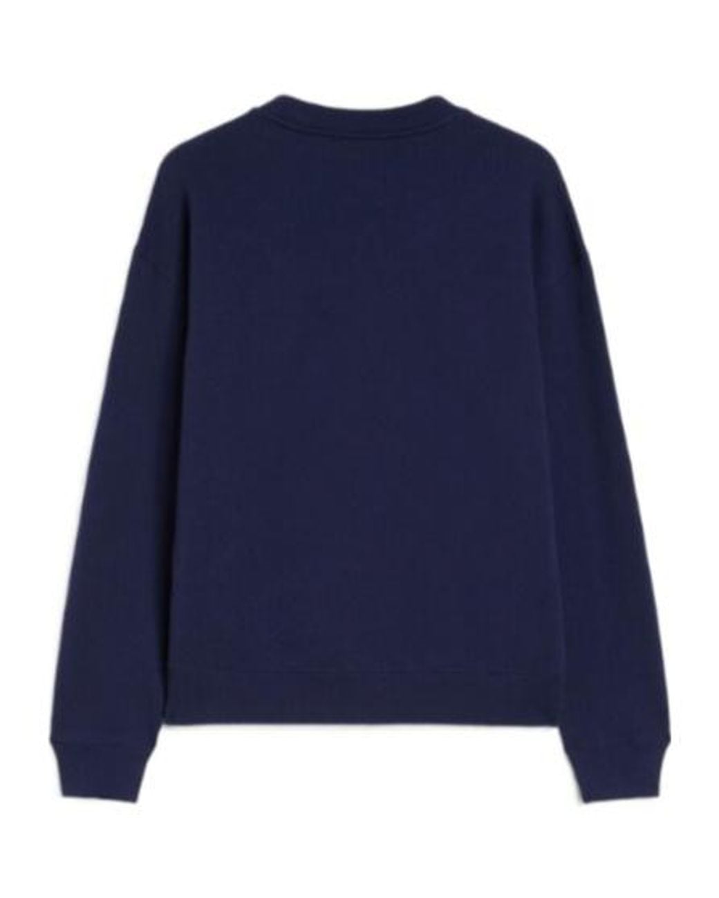 Jil Sander Blue Logo Printed Crewneck Sweatshirt
