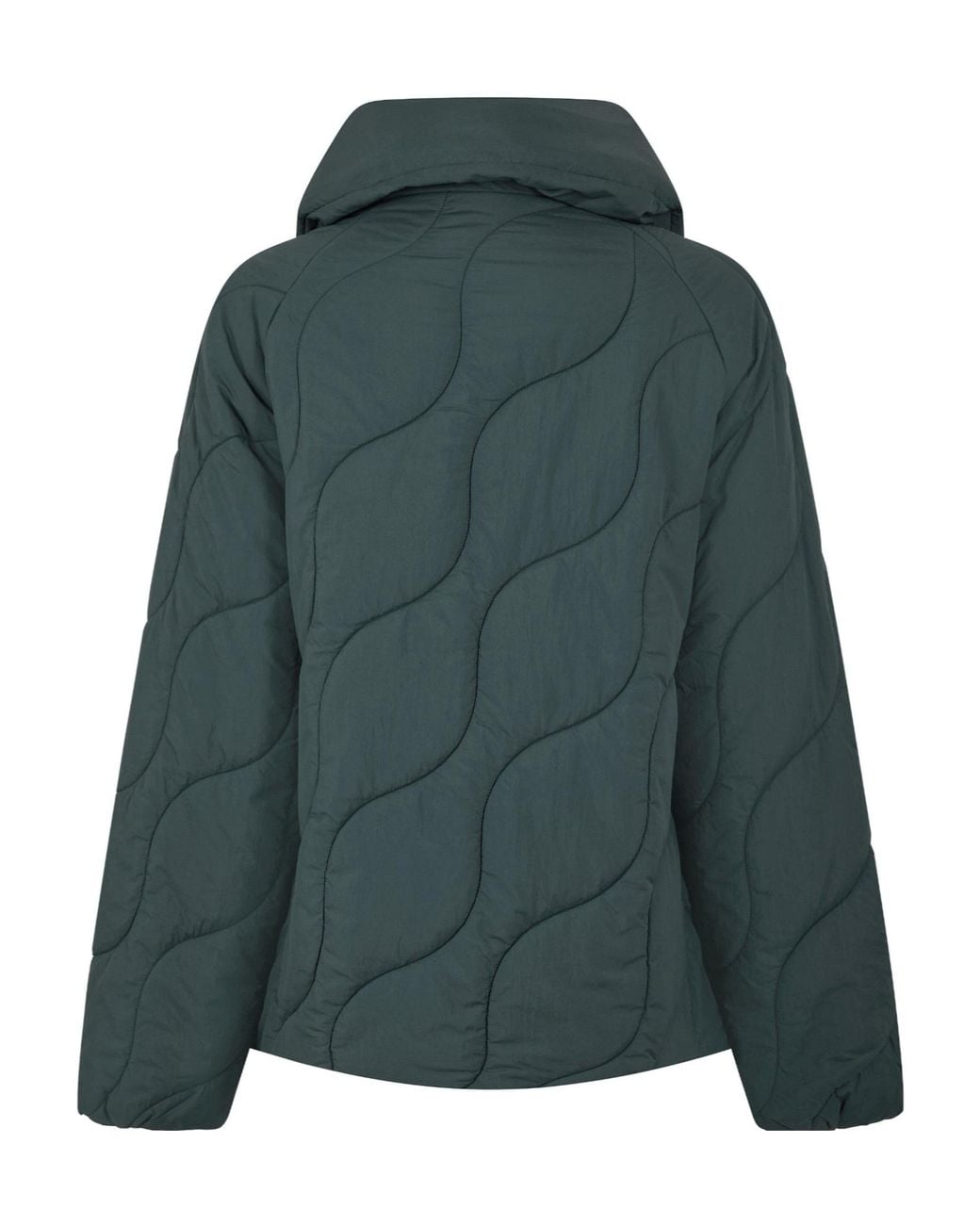 Varley Green Quilted Long-Sleeve Jacket