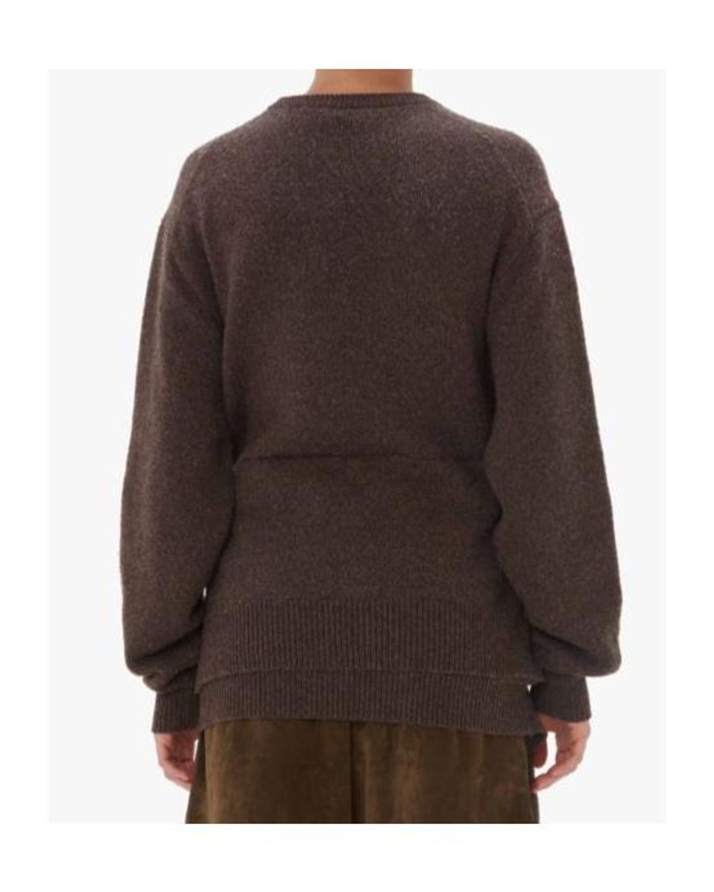 J.W. Anderson Brown Jw Anderson Draped-Tie Front Jumper