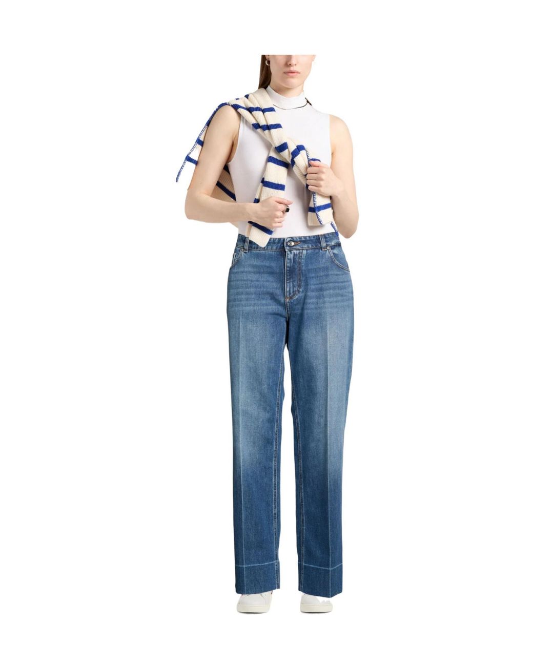 Dolce & Gabbana Blue Darkwash Straightleg Jeans