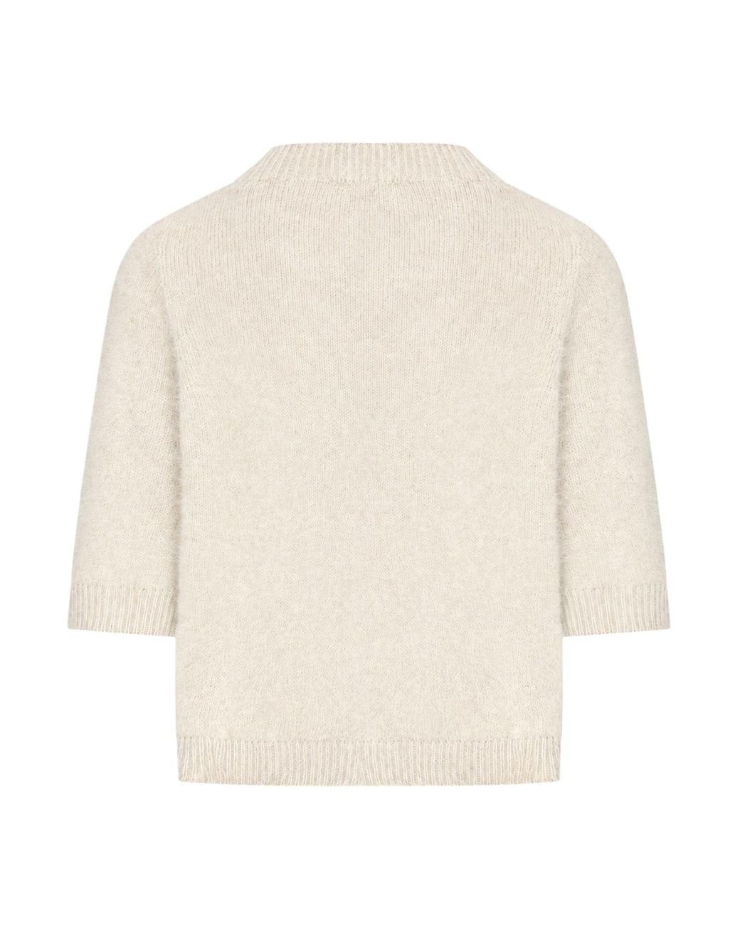 Roberto Collina White Crew-Neck Sweater