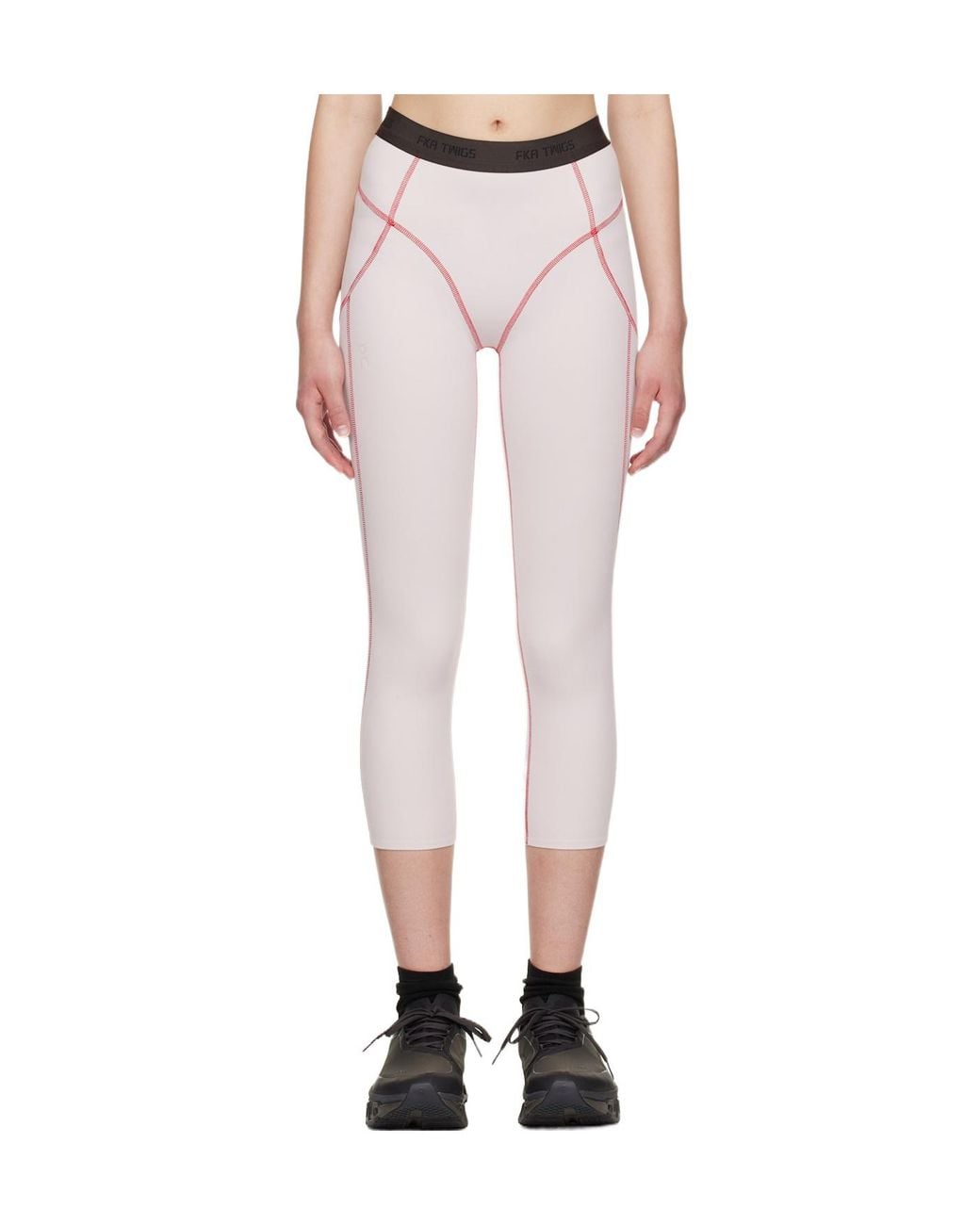 On Shoes Pink Stretch Recycledjersey Leggings