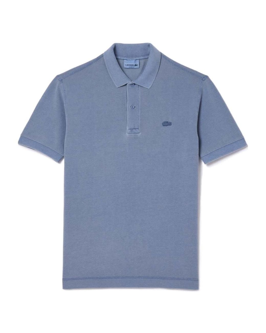 Lacoste Blue Classic-Fit Natural Dye Polo Shirt for men
