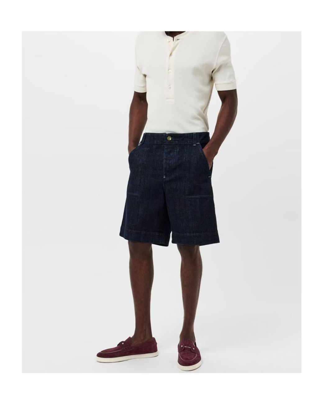 Christian Louboutin Red Lapel Detail Loafers for men