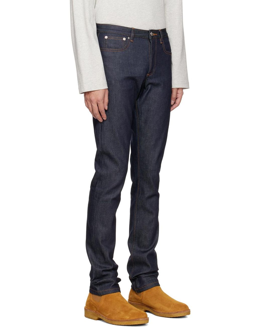 A.P.C. Blue Petit Standard Jeans for men