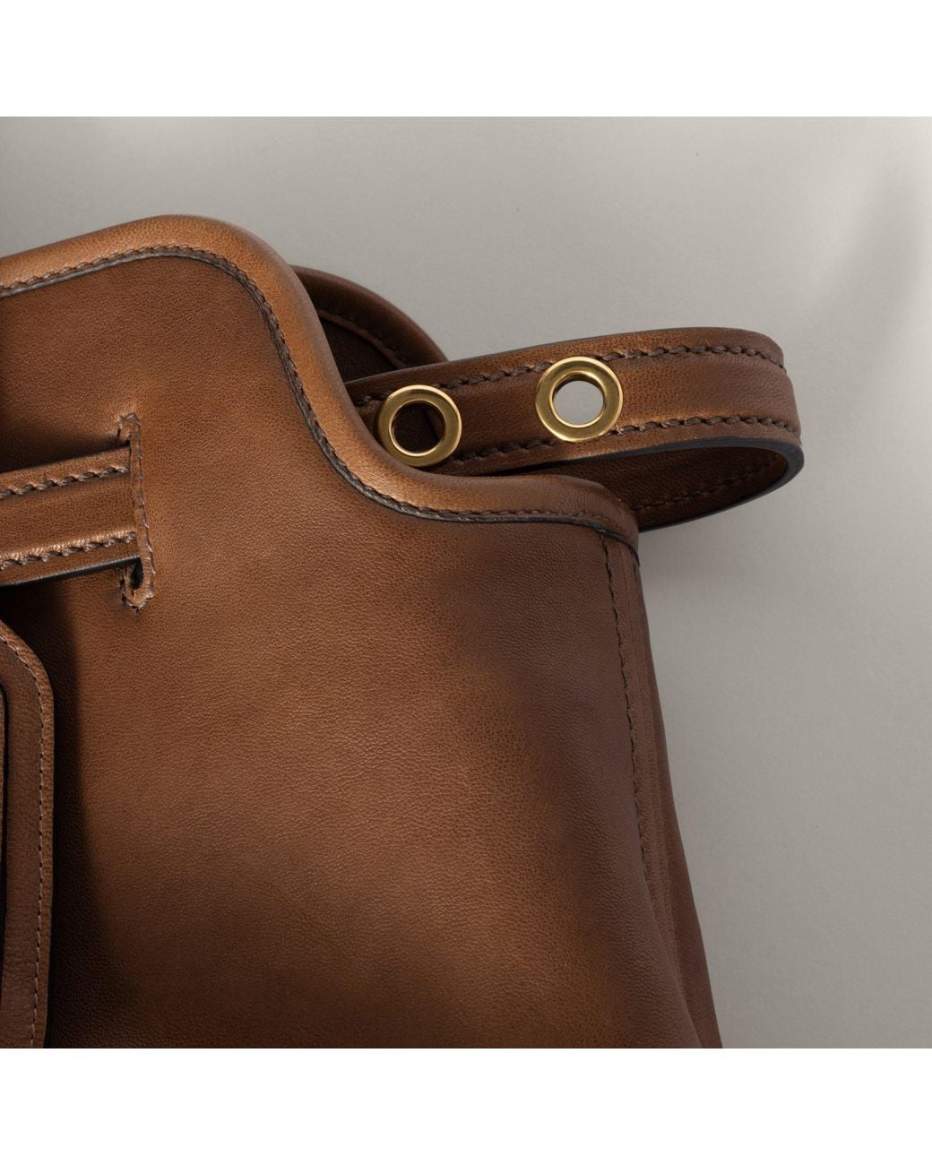 Miu Miu Brown Aventure Nappa Leather Bag