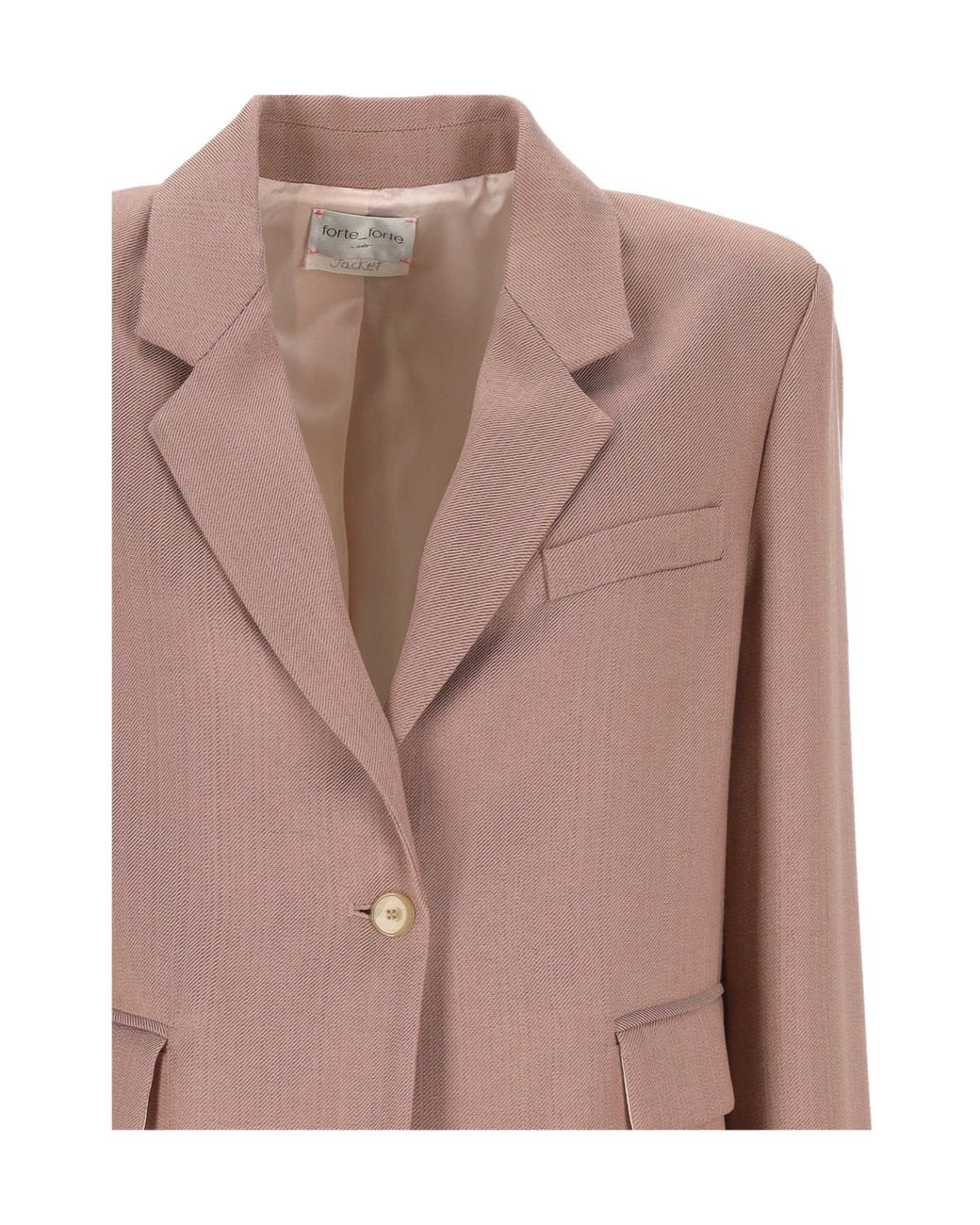 Forte_forte Brown Single-Breasted Jacket