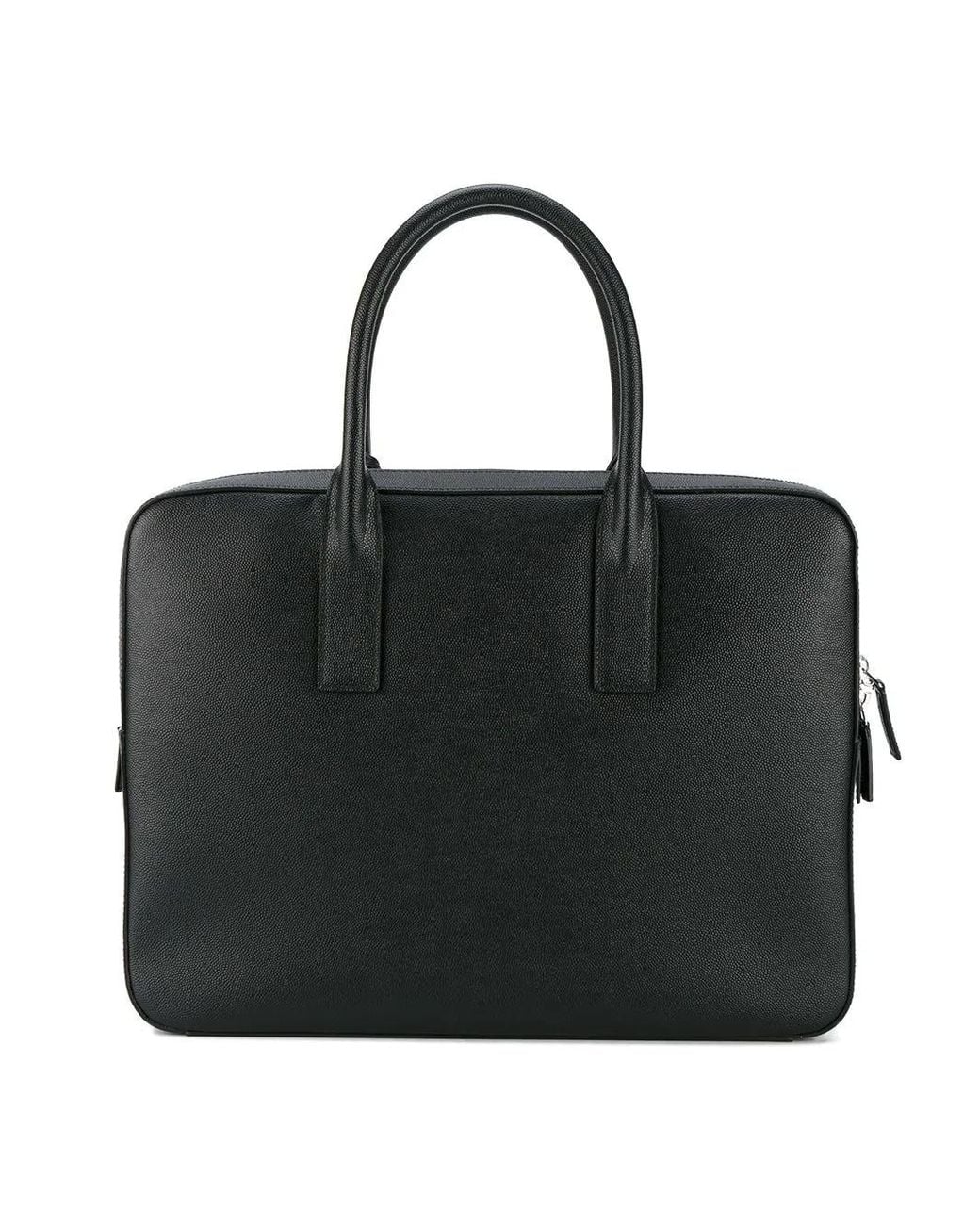 Saint Laurent Black Small Museum Briefcase for men