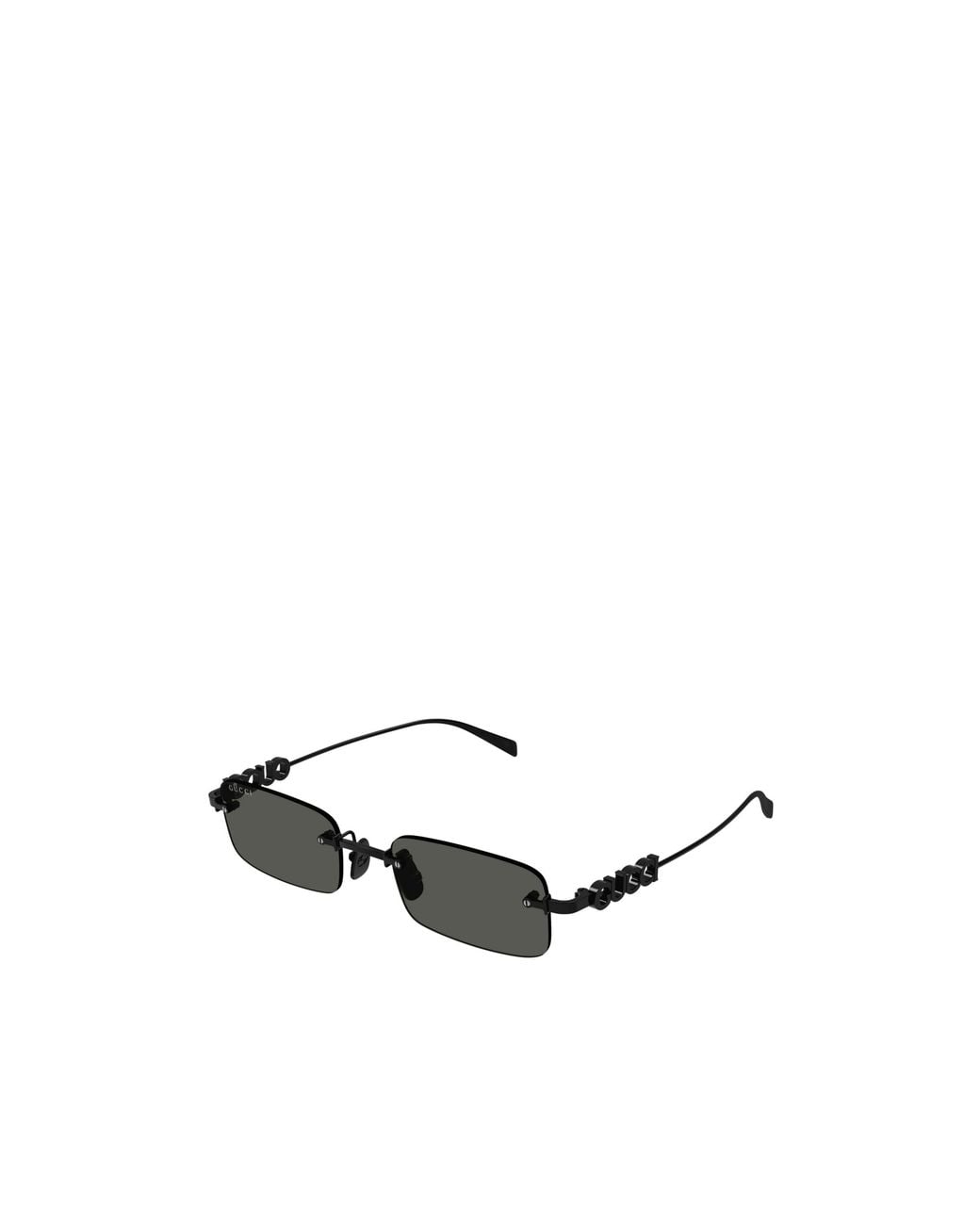 Gucci White Eyewear Rectangular Frame Sunglasses for men
