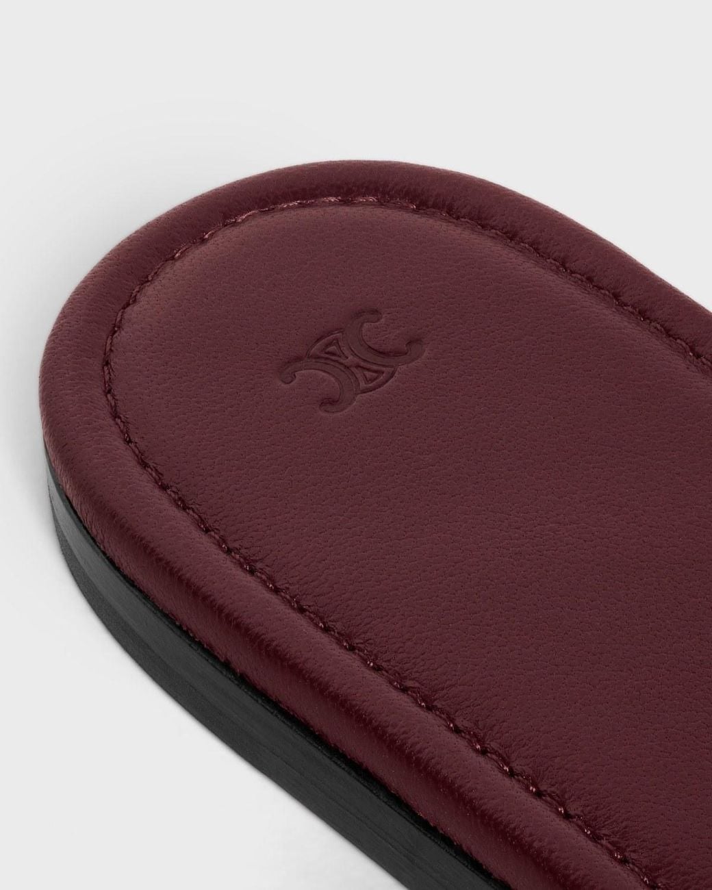 Céline Purple Logo Slippers